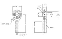 ASXM & ASXB Male Rod Ends