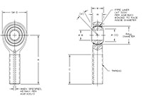 ASXM-T & ASXB-T Male Rod Ends