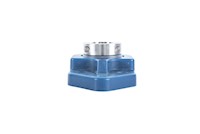 Blue-Polymer-3-Bolt-Flange-Poly-Round-Insert-with-Locking-Sleeve---Machine-B-S