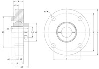 Corrosion-Resistant-Machined-Stainless-Steel-4bolt-Round-QFU4LKHEAFC-Line-Drawing