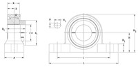 Corrosion-Resistant-PolyRound-Pillow-Block-Line-Drawing