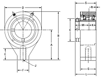 Timken-Mounted-Bearing-Eccentric-Hanger-Block-dimensional-drawing