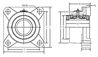 Flange: 4-Bolt Bearing-2a