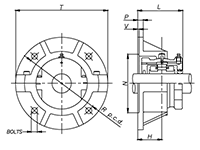 Flange Units - Line Drawing