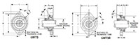 Mounted Bearings 2-bolt flanged eccentric GRFTD GRFTDR
