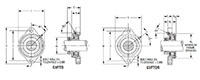 Mounted Bearings 2-bolt flanged eccentric GVFTD GVFTDR