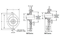 Mounted Bearings 2-bolt flanged eccentric RAT RRT