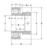 Mounted Bearings Insert Eccentric RA-DD