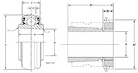 Mounted Bearings-U-Series-UK-Line-Drawing