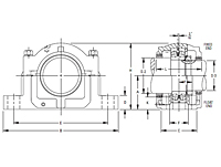 Inch Straight Bore Mounting Pillow Block SAF222 and SAF223 Series