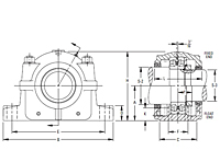 Inch Straight Bore Mounting Pillow Block SDAF222 and SDAF223 Series