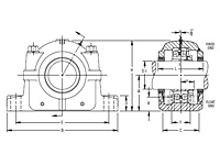 Inch Tapered Bore Mounting Pillow Block SAF225 and SAF226 Series