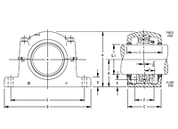 Inch Tapered Bore Mounting Pillow Block SAF230K and SDAF230K Series