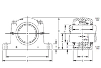 Inch Tapered Bore Mounting Pillow Block SDAF231K and SDAF232K Series