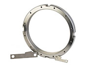 Large bore with lockplate - white Large bore with lockplate - white