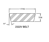 Belt - Model 3030E Spring-Loaded Driver Pulleys