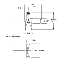 Model 3050E Spring-Loaded Driver Pulleys - Imperial-2