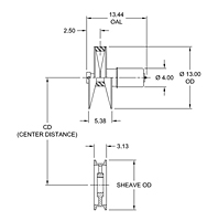 Models 3075B, 3100B, 3150B Spring-Loaded Driver Pulleys - Imperial-2