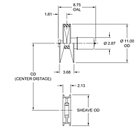 Models 401E, 402E, 403E Spring-Loaded Driver Pulleys - Imperial-2