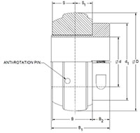 Narrow PolyRound with Locking 2D Line Drawing
