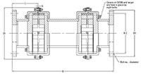 QUICK-FLEX-Double-Ended-Spacer-Flange-Coupling-with-High-Speed-Split-Covers-Drawing