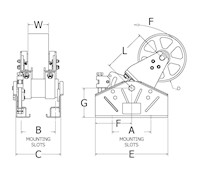 RunRight® RT M 50 Belt Drive Tensioner Drawing