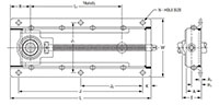 Side Mounted Take-Up Frame NLTU Dimensions