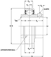 Stainless steel Inserts (SUC) Line Drawing