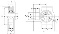 Stainless steel Take-Up (SUCST) Line Drawing