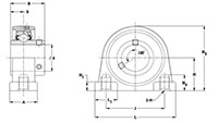 Stainless-steel-Tapped-Base-Pillow-Block--SUCSTB--Line-Drawing---FVSL613
