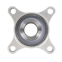 StainlessSteelFourBoltFlangeAssemblyWithPolyRoundInsertWithLockingSleeve-T