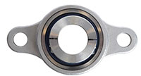 StainlessSteelTwoBoltFlangeWithPolyInsertWithLockingSleeve-T