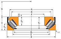 Timken-Spherical-Thrust-Bearing-EJ-drawing