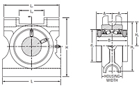 Timken-Mounted-Bearing-Takeup-TypeE-Line-Drawing