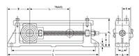 Top Mounted Take-Up Frame TU Dimensions