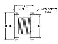 UF Type Uniflex Coupling Hubs, Flange-to-Flange Configuration - Imperial-2