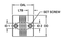 ES Series - Single Beam Set Screw Style Couplings - Imperial-2