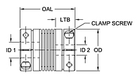 BWC Series - Bellows Clamp Style Couplings - Metric-2
