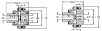 FLAMM Type Flex-Flex Mill Motor Coupling Hubs w/ Rough Stock Bore - Imperial-2