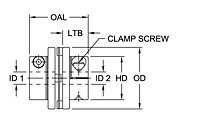 MDSD Series - Mini Disc Single Disc Clamp Style Couplings - Imperial-2