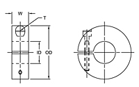 One-Piece Split Shaft Collars - Imperial-2
