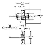 Models 23207, 23210 ,23220, 23230 Spring-Loaded Driver Pulleys - Imperial-2