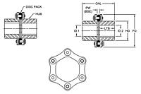 SU-6 Type Industrial Coupling Hubs w/ Keyway - Metric-2