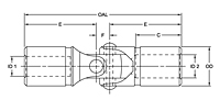 JR-4 Type Universal Joints w/o Keyway - Imperial-2