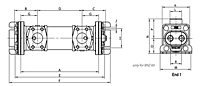 2-Pass Model Oil Coolers, BNZ Series - Metric-2