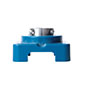 Blue-Poly-4-Bolt-Quiklean-housing-with-PA-Poly-Round-Insert-with-Locking-Sleeve-S