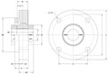 Corrosion-Resistant-Machined-Stainless-Steel-4bolt-Round-QFU4LKHVAFC-Line-Drawing