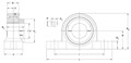 Corrosion-Resistant-PolyRound-Pillow-Block-Line-Drawing