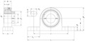 Corrosion-Resistant-Stainless-Steel-Pillow-Block-Line-Drawing