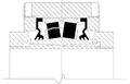 Double-V-Lock-Solid-Block-Mounted Bearings